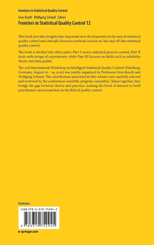 Frontiers in Statistical Quality Control 12