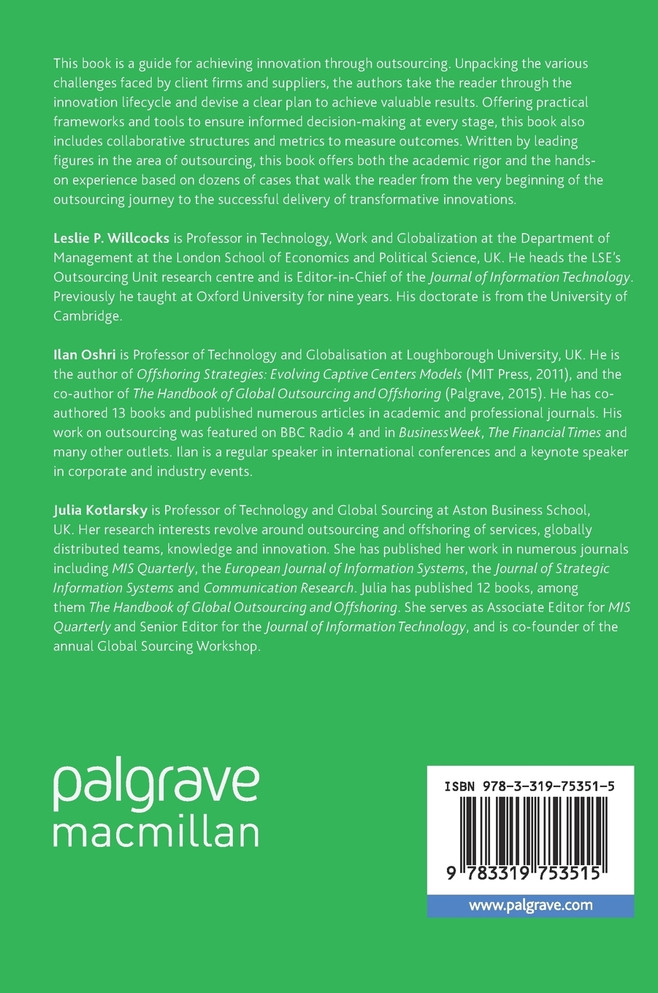 Dynamic Innovation in Outsourcing
