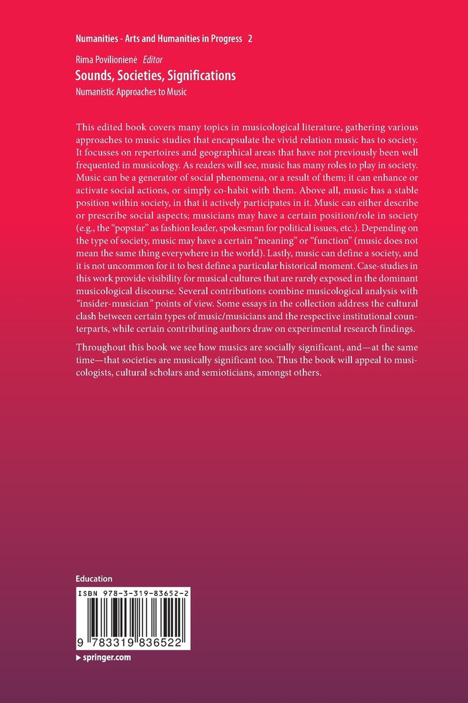 Sounds, Societies, Significations