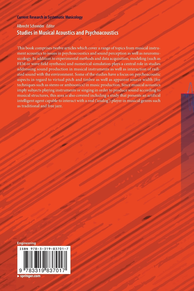 Studies in Musical Acoustics and Psychoacoustics