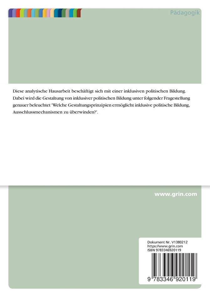 Inklusive politische Bildung
