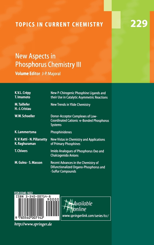 New Aspects in Phosphorus Chemistry III