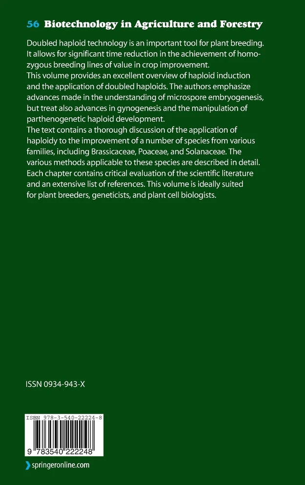 Haploids in Crop Improvement II