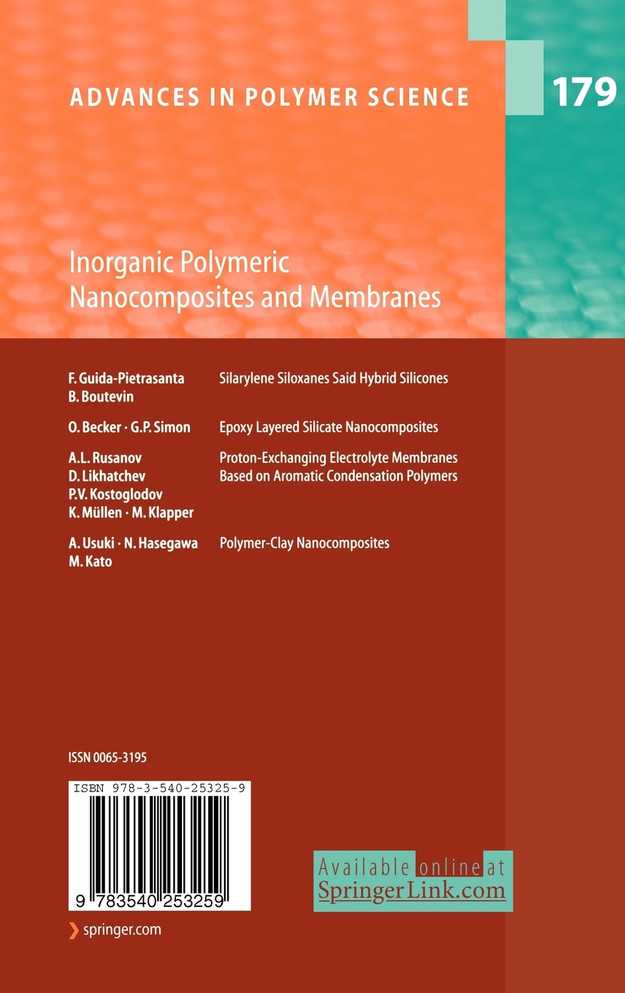 Inorganic Polymeric Nanocomposites and Membranes
