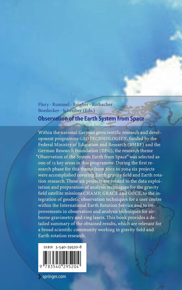 Observation of the Earth System from Space