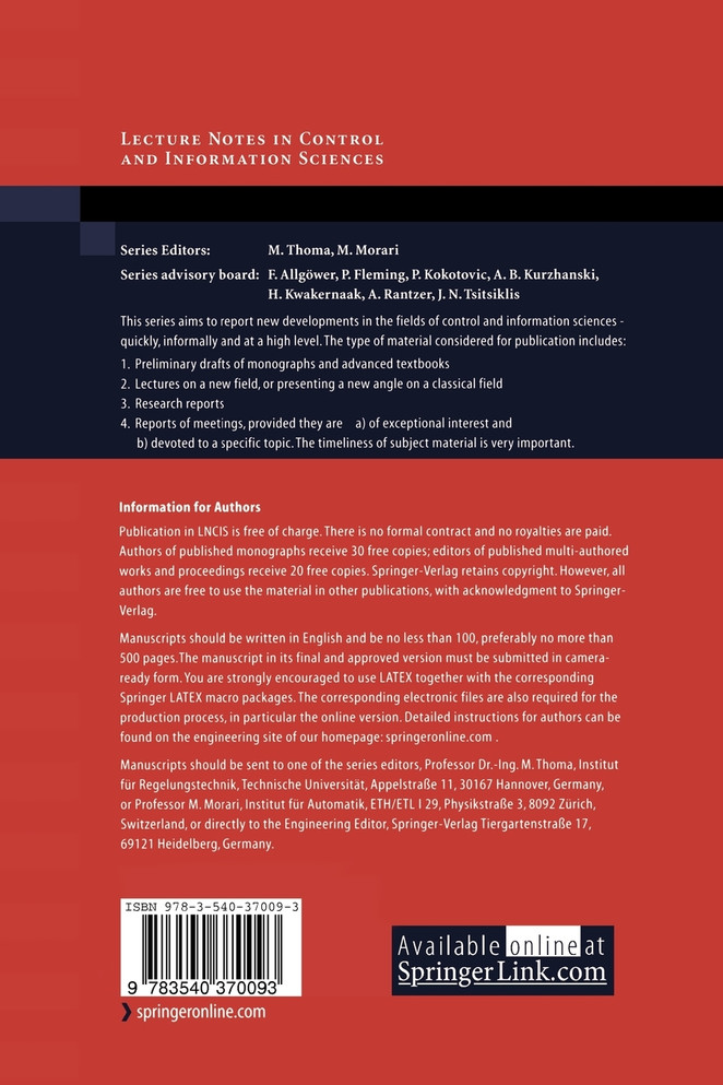 Advanced Strategies in Control Systems with Input and Output Constraints