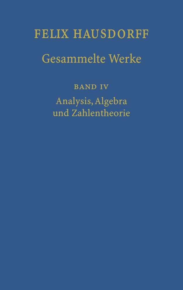 Felix Hausdorff - Gesammelte Werke