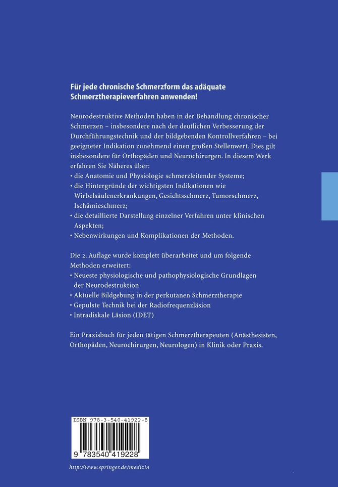 Neurodestruktive Verfahren in der Schmerztherapie