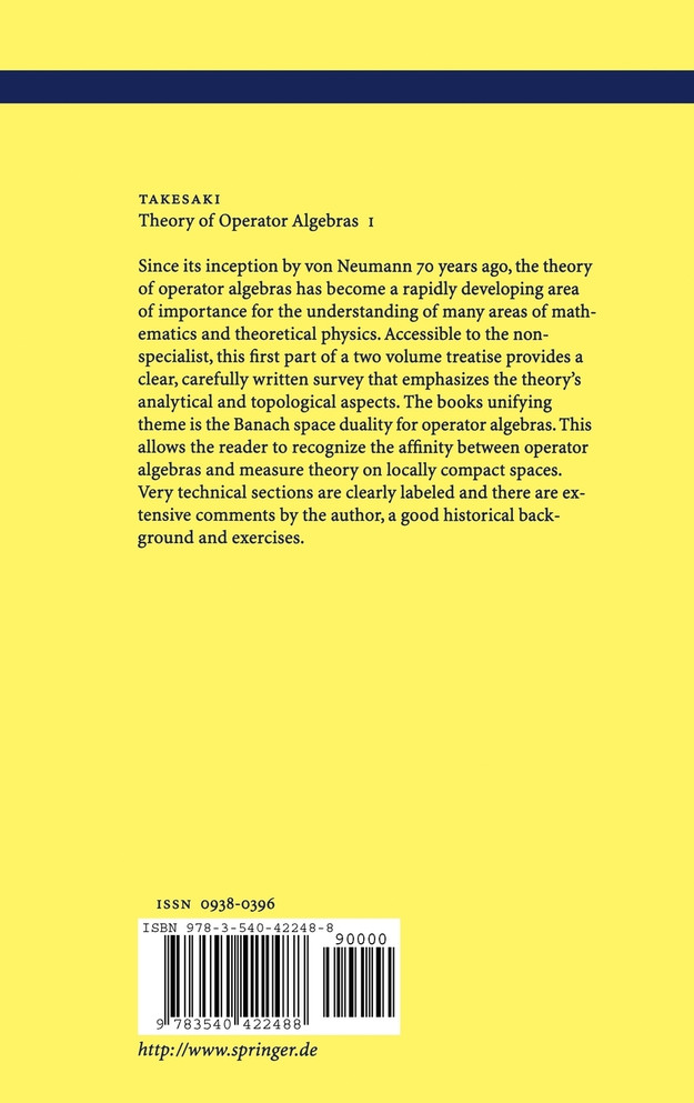Theory of Operator Algebras I