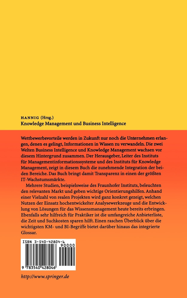 Knowledge Management und Business Intelligence