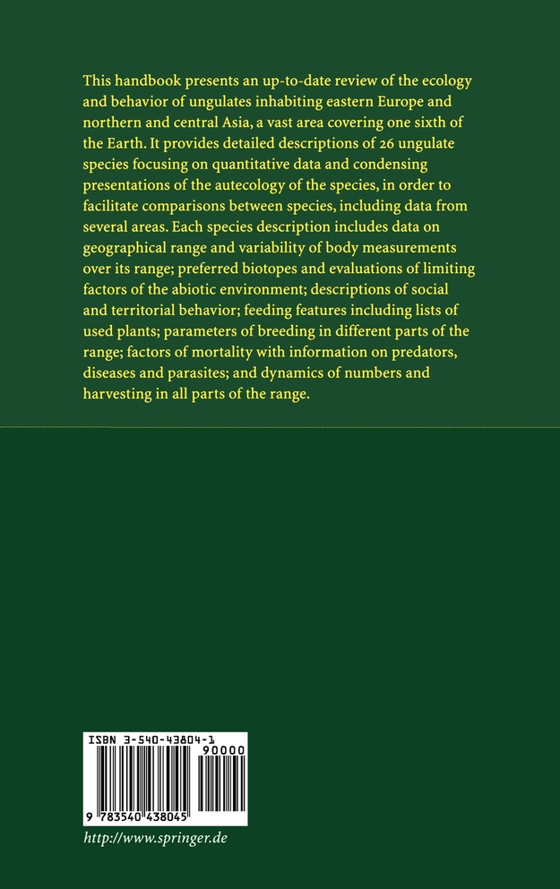 Ecology of Ungulates