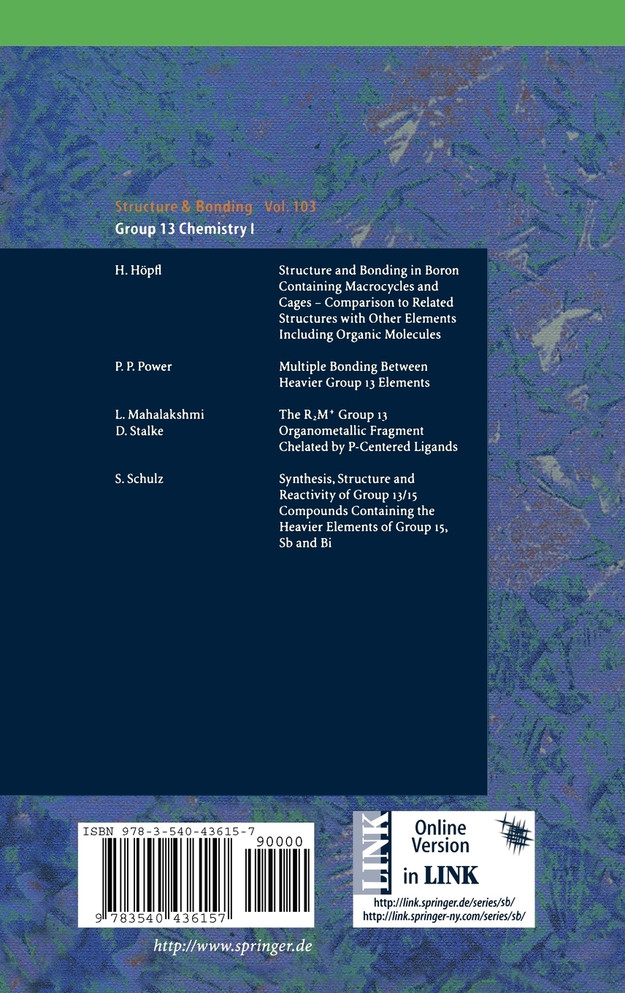 Group 13 Chemistry I