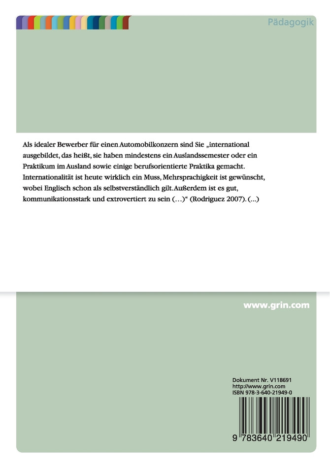 Subjektive Wahrnehmung von Arbeitsmarktanforderungen bei Studierenden