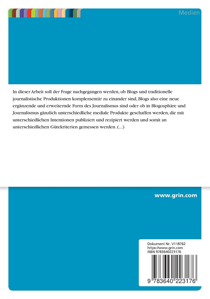 Weblogs - Neuer Journalismus?