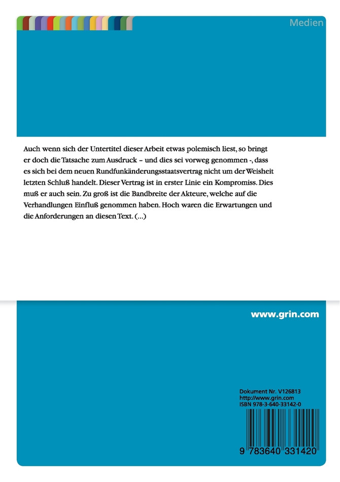 Der 12. Rundfunkänderungsstaatsvertrag