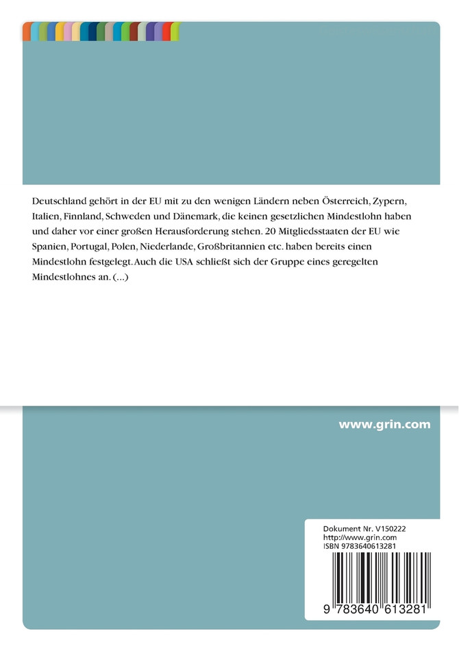 Mindestlöhne auch in Deutschland?