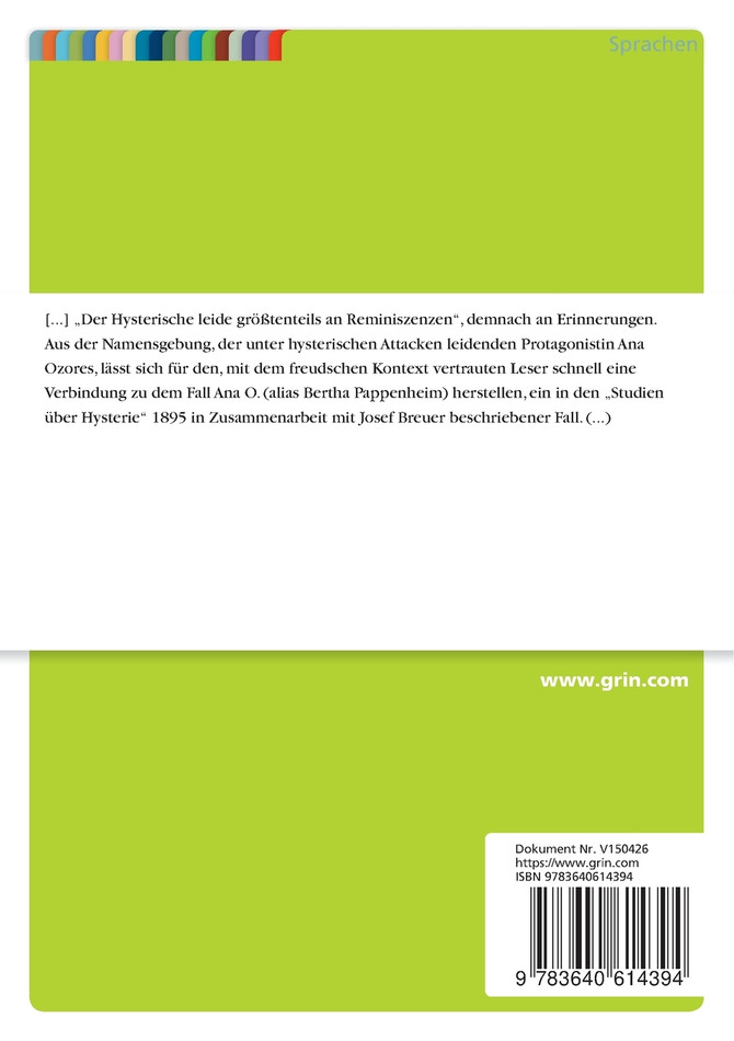 Die Hysterie der Ana O.