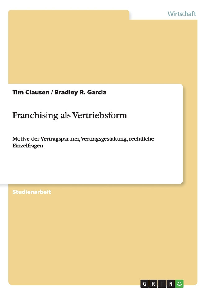 Franchising als Vertriebsform