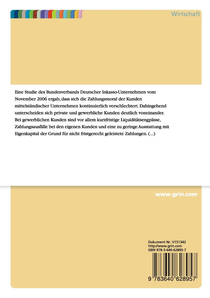 Ausgewählte Möglichkeiten des Forderungsmanagements