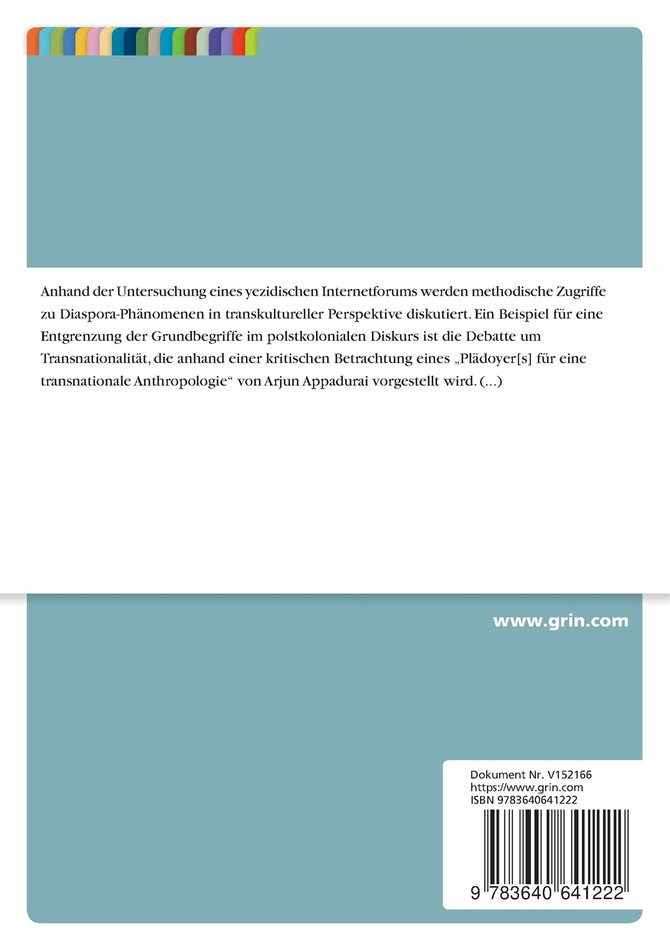 Transnationalität und Identität am Beispiel der Nutzung Neuer Medien von Yeziden