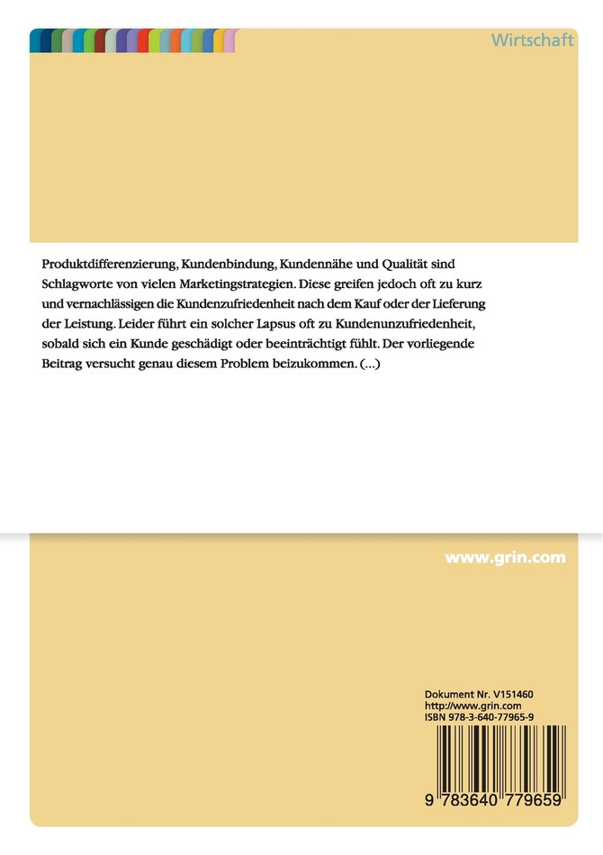 Beschwerdemanagement und Methoden
