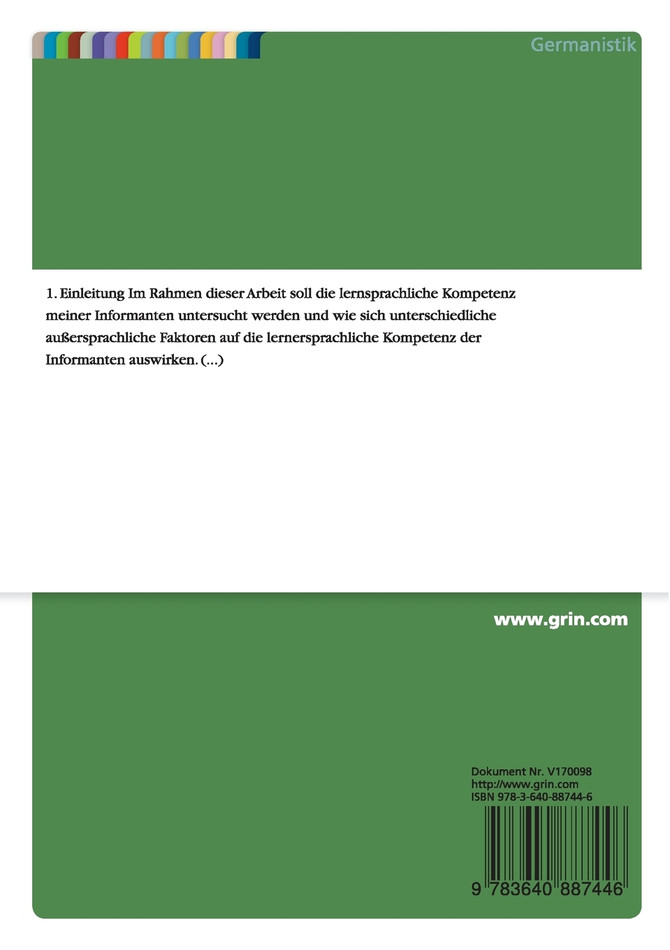 Sprachbiographie arabischer Deutschlerner