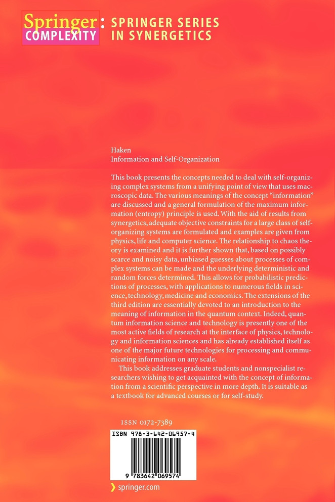 Information and Self-Organization