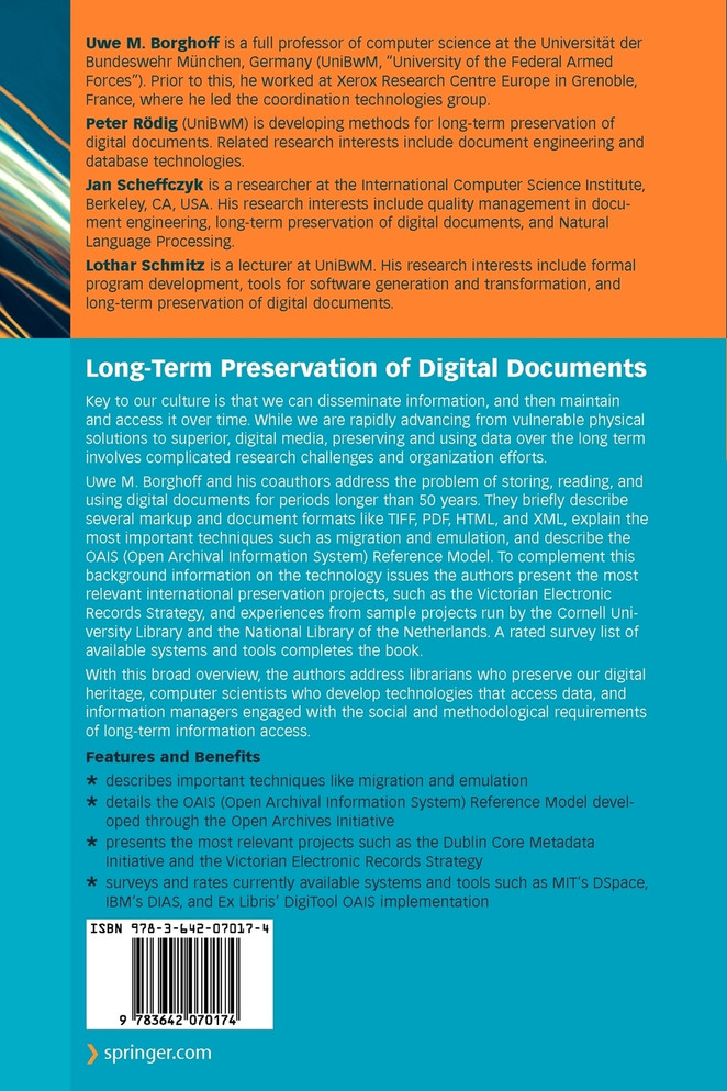 Long-Term Preservation of Digital Documents