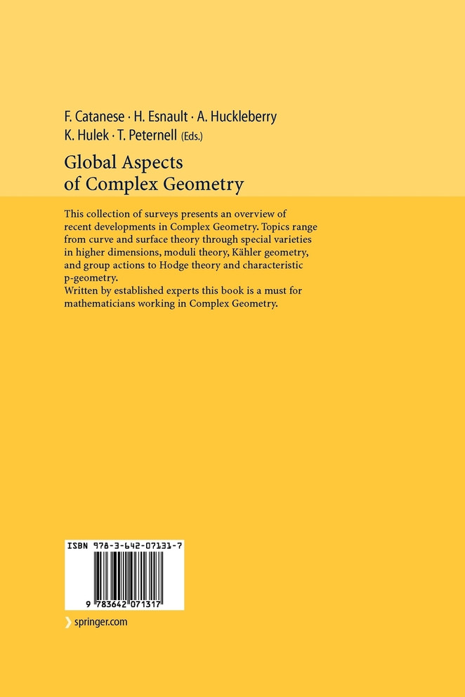 Global Aspects of Complex Geometry