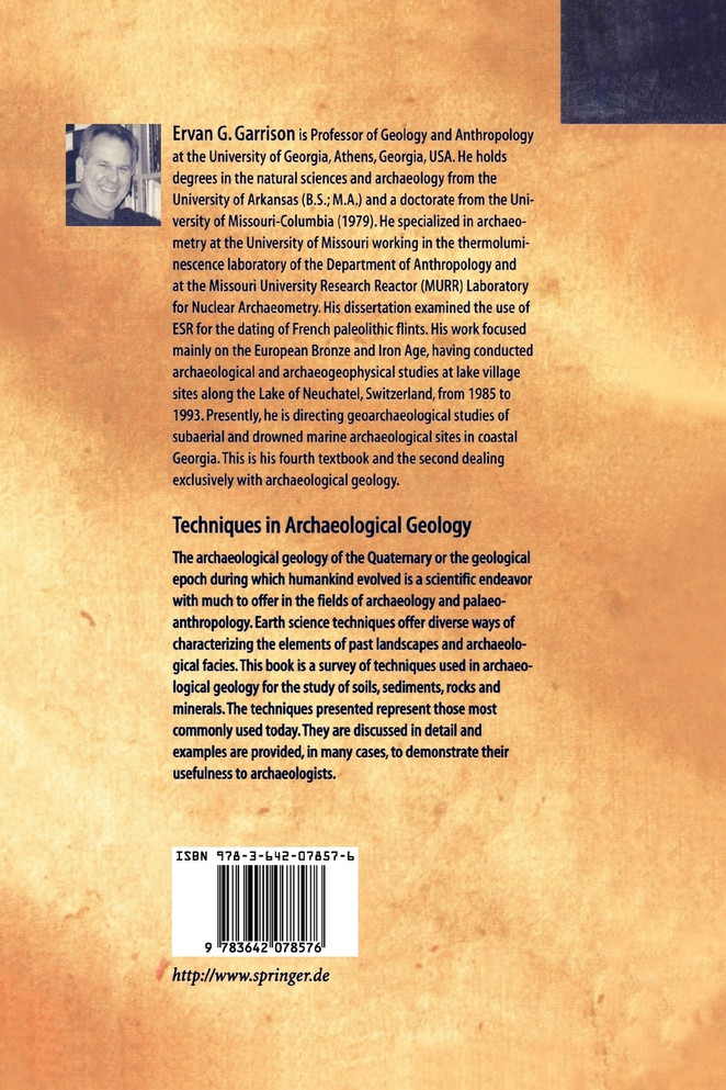 Techniques in Archaeological Geology