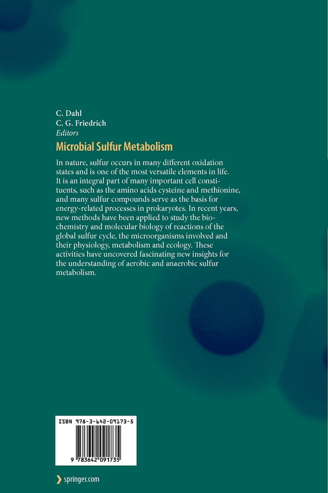 Microbial Sulfur Metabolism
