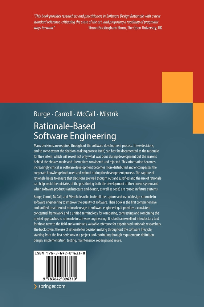 Rationale-Based Software Engineering