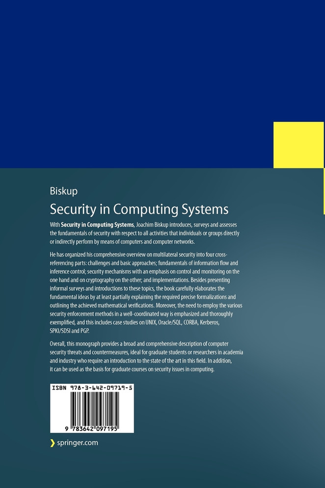 Security in Computing Systems