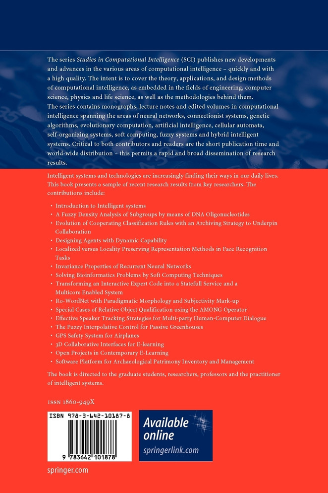 Intelligent Systems and Technologies
