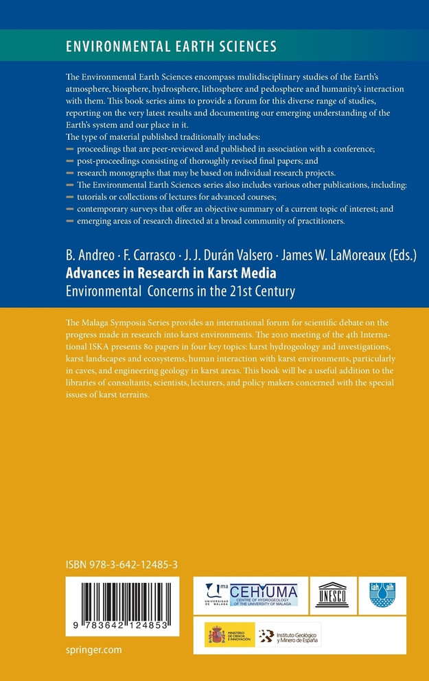 Advances in Research in Karst Media
