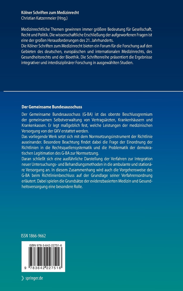 Der Gemeinsame Bundesausschuss