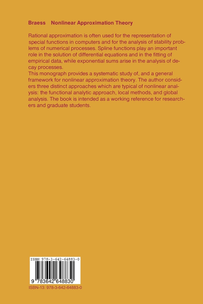 Nonlinear Approximation Theory