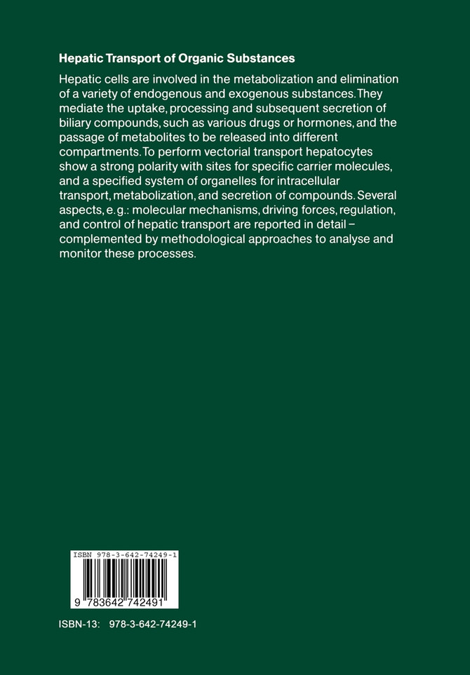 Hepatic Transport of Organic Substances