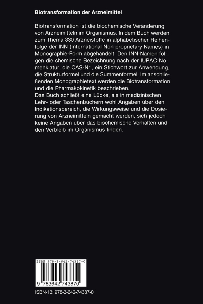 Biotransformation der Arzneimittel