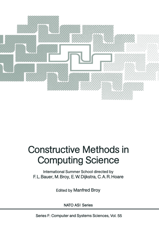 Constructive Methods in Computing Science