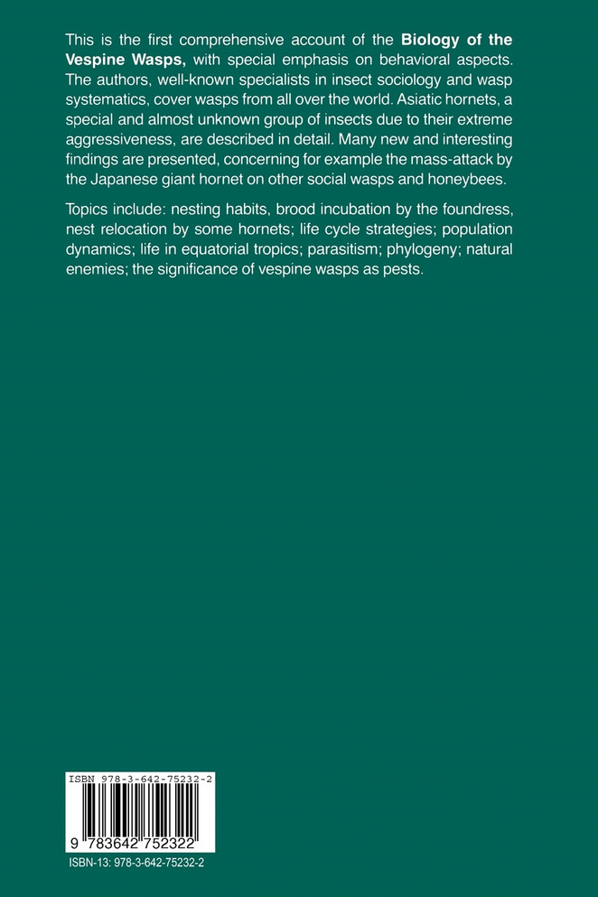 Biology of the Vespine Wasps
