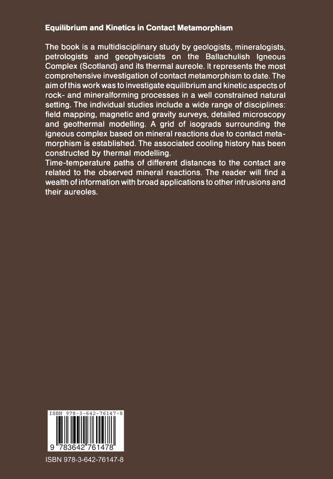 Equilibrium and Kinetics in Contact Metamorphism