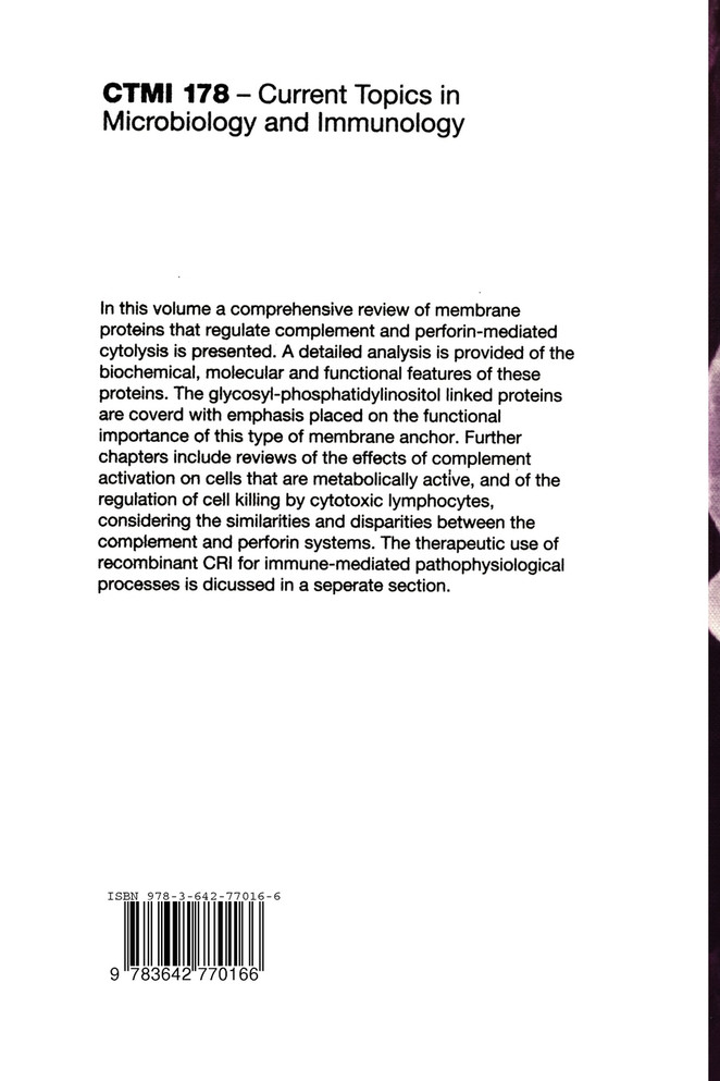 Membrane Defenses Against Attack by Complement and Perforins