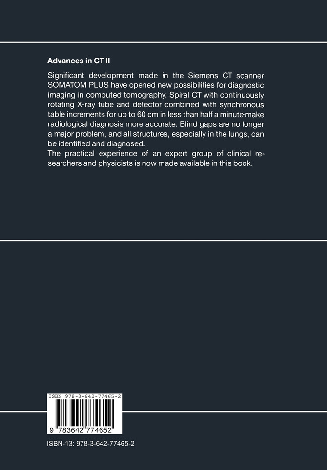 Advances in CT II