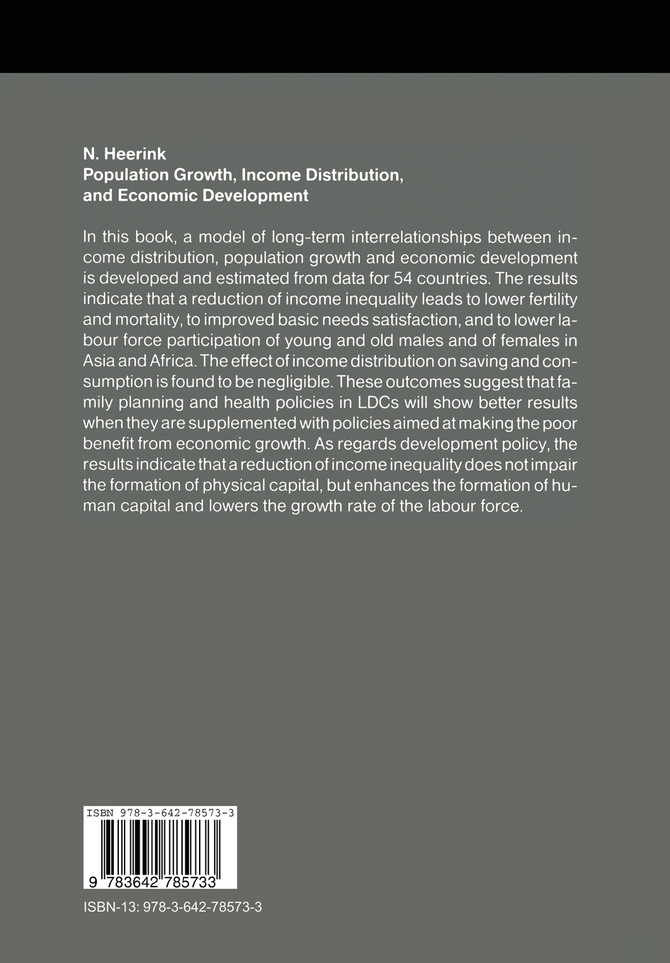 Population Growth, Income Distribution, and Economic Development