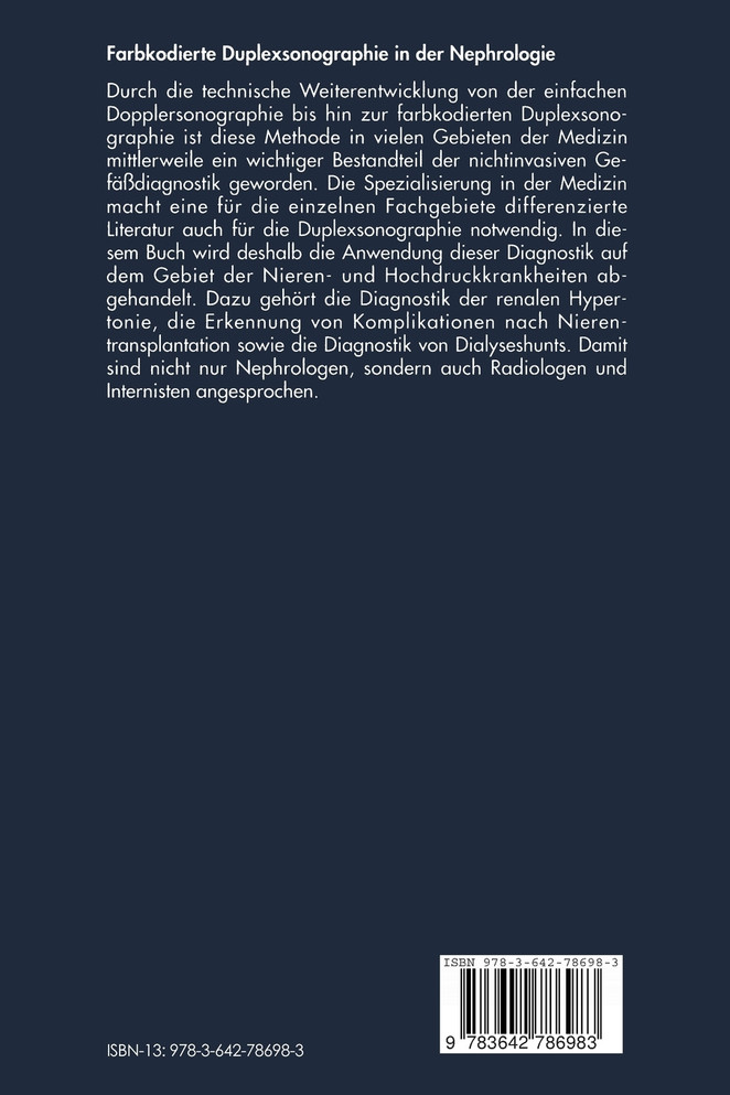 Farbkodierte Duplexsonographie in der Nephrologie