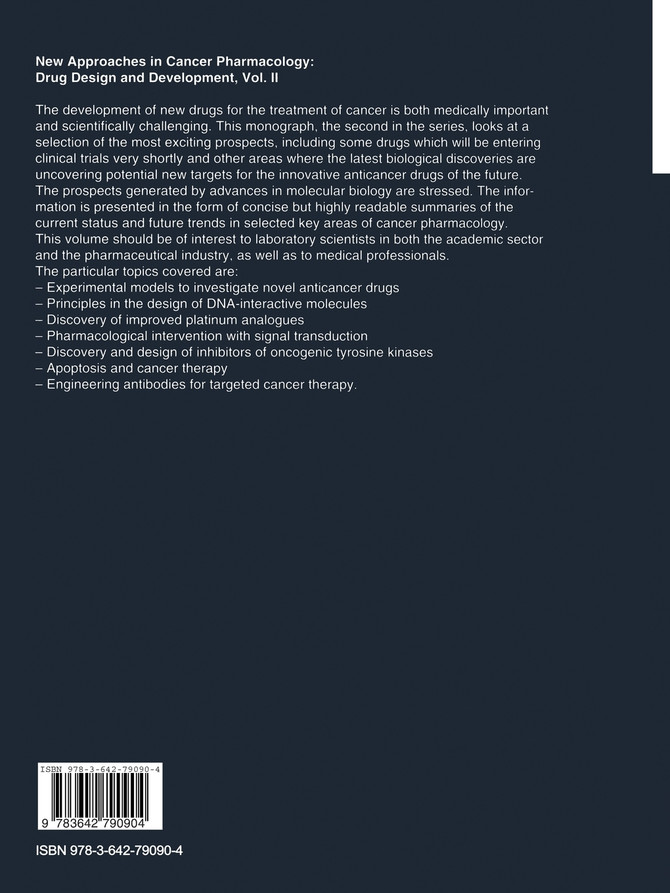 New Approaches in Cancer Pharmacology