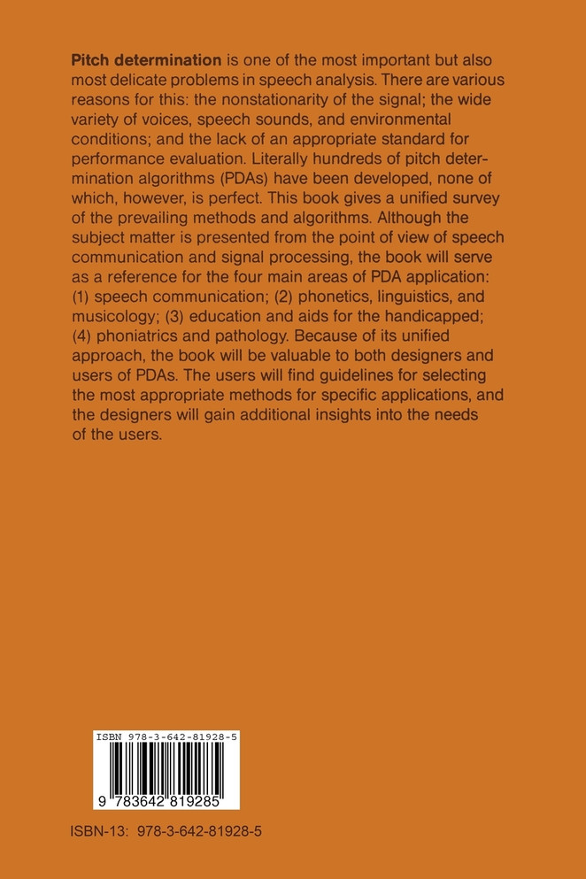 Pitch Determination of Speech Signals