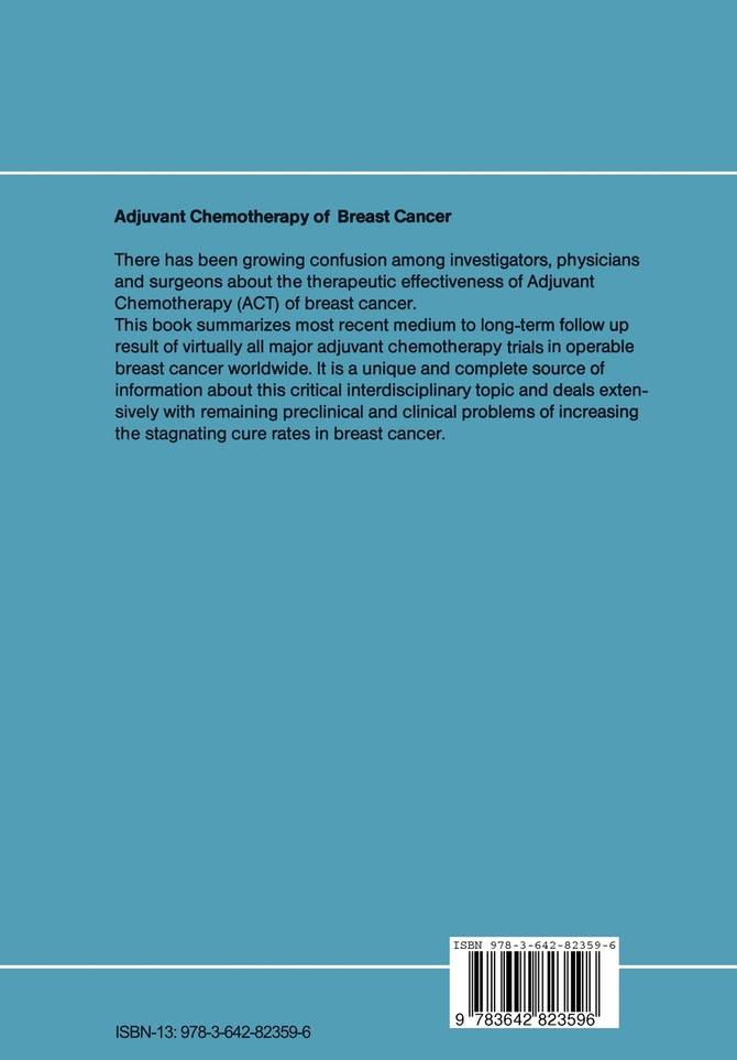 Adjuvant Chemotherapy of Breast Cancer