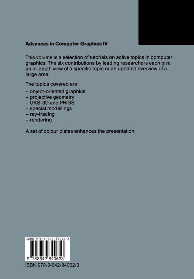 Advances in Computer Graphics IV